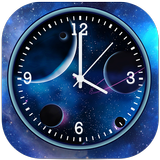 Galaxy Clock Live Wallpaper