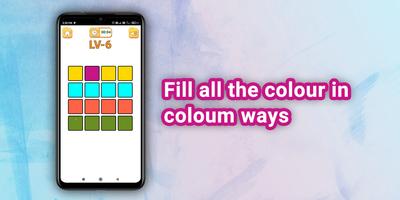 Colour puzzle game: Brain game imagem de tela 1