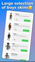 boy skins for roblox Poster