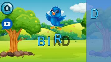 Jogo de quebra-cabeça inglês - para crianças Cartaz