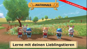 Mathe-Tiere - Kinder lernen Plakat