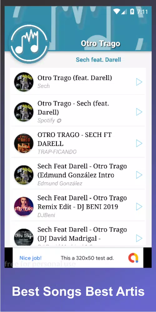 Descarga de APK de Sech Otro Trago (feat. Darell) Musica para Android