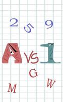 پوستر 1's vs A's : numbers vs letters