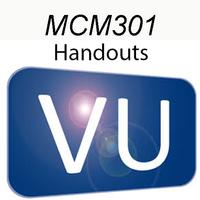 MCM301 Handouts الملصق