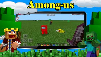 Entre nós jogo para Minecraft Cartaz