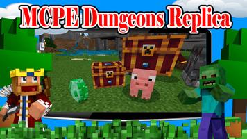 Jogo MCPE Dungeons para Minecraft Cartaz