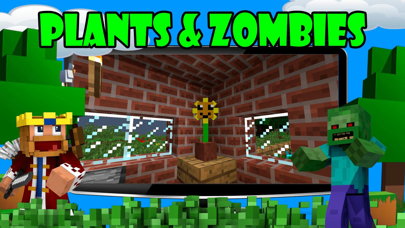 Мод Plant Vs Zombies для Minecraft
