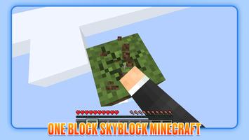 One Block Skyblock Minecraft الملصق