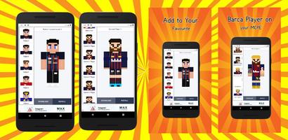 Barcelona Skin for Minecraft poster
