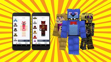 FNAF Skins for Minecraft Affiche