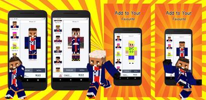 Neymar Skins for Minecraft PE poster