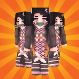 Minecraft PE . के Nezuko Skins APK