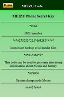 Mobiles Secret Codes of MEIZU ảnh chụp màn hình 2