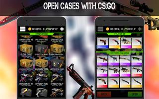 Case simulator CS: GO with real things poster