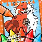 Turning Red coloring Book icon