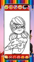 LadyBug Coloring Book Affiche