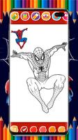 Spider super hero coloring man اسکرین شاٹ 2