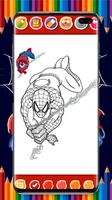 Spider super hero coloring man اسکرین شاٹ 3