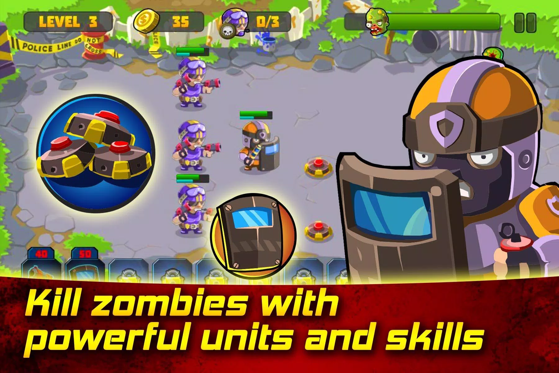 Kill the Zombies: Zombies vs SWAT - Jogo Gratuito Online