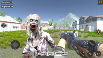 Zombie Shooting Game Dead Town Affiche