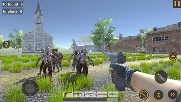 Zombie Shooting Game Dead Town ảnh chụp màn hình 1