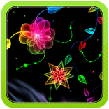 3D Neon Flower