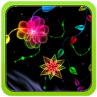 3D Neon Flower icon