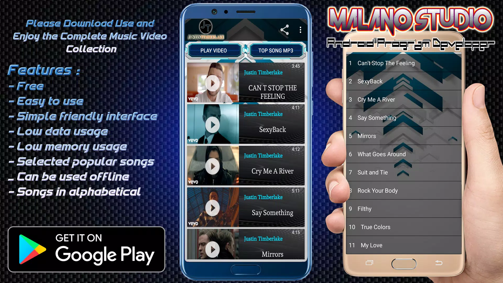 Justin Timberlake~The Best Video Music MP3 Offline APK for Android Download
