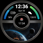 Space Window watch face آئیکن