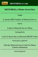 Mobiles Secret Codes of MOTOROLA Ekran Görüntüsü 2