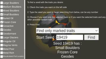 World Trait Finder for ONI Cartaz