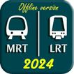 Singapur MRT i LRT Mapa 2024