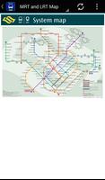 Singapore MRT e LRT Mapa 2024 Cartaz