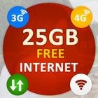 Free 25 GB Internet Date 3g 4g All Country Prank simgesi