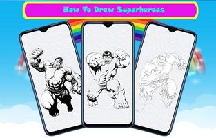 How to Draw SuperHeroes capture d'écran 2