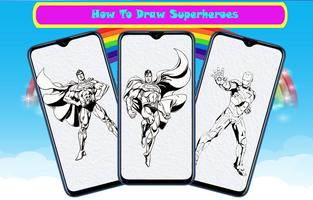 How to Draw SuperHeroes syot layar 3