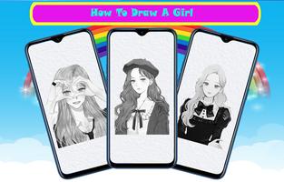 How To Draw a Beautiful Girl Step By Step capture d'écran 1