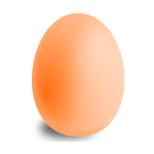 Surowe jajka ikona