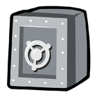 Coffre-fort boîte icône