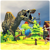 Wild Dino City Rampage: T-Rex Simulator ícone