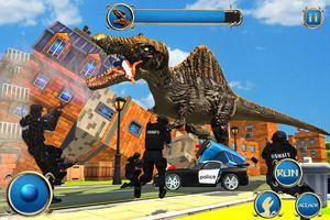 Wild Dino City Rampage: T-Rex Simulator ภาพหน้าจอ 1