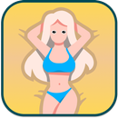 Beach Clicker: cute anime girl APK