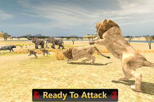 Wild Lion Safari Simulator 3D: 2020 Season تصوير الشاشة 1