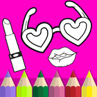 Beauty MakeUp lipstick Coloring Pages ikona