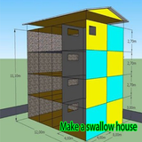 Make a swallow house icône