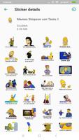 Memes  Stickers de los Simpsons - WAStickerApps تصوير الشاشة 3