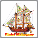 Mahogany Pinisi Ship Miniature APK