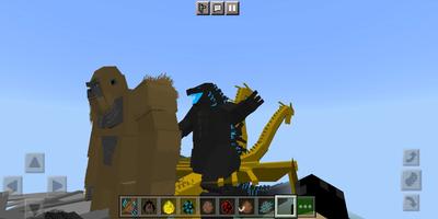 Godzilla Mod for Minecraft poster