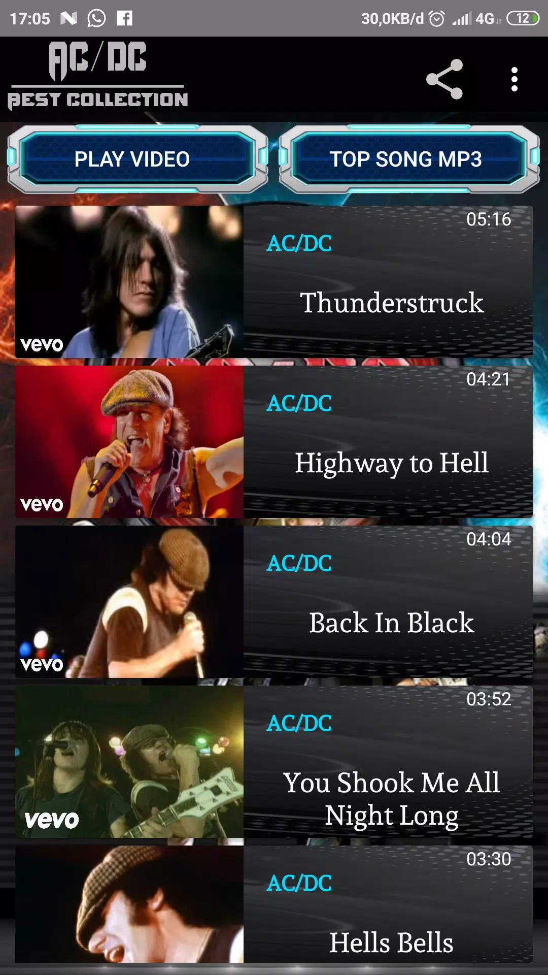 AC/DC ~ The Best Video Music MP3 Offline APK pour Android Télécharger