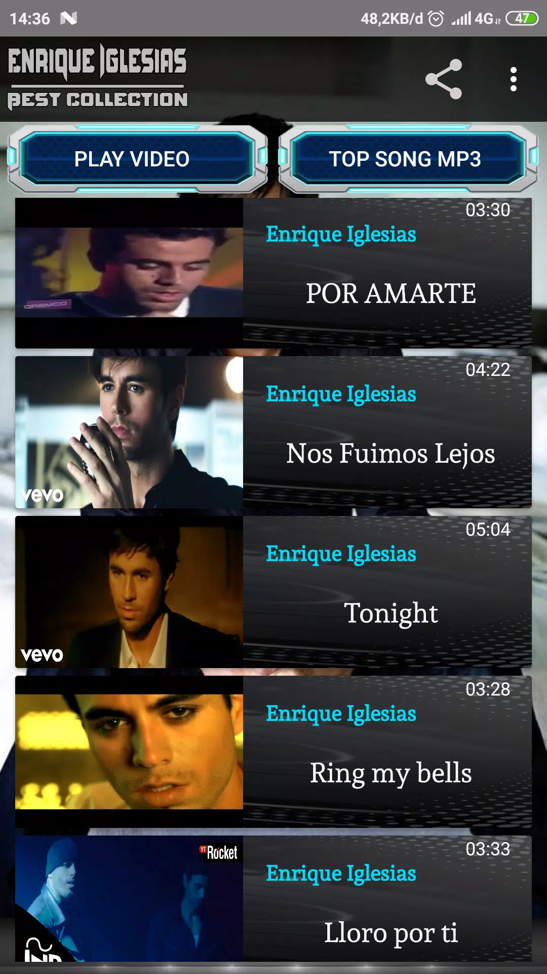 Enrique Iglesias ~ The Best Video and MP3 Offline APK for Android Download